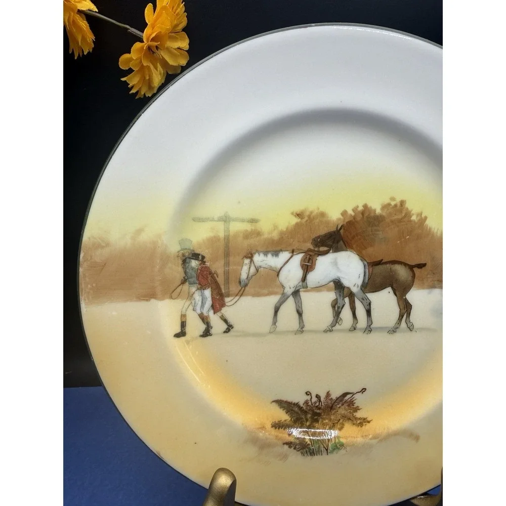 Vintage‎ Royal Doulton Made in England Hunting Scene (John Peel) Salad Plate